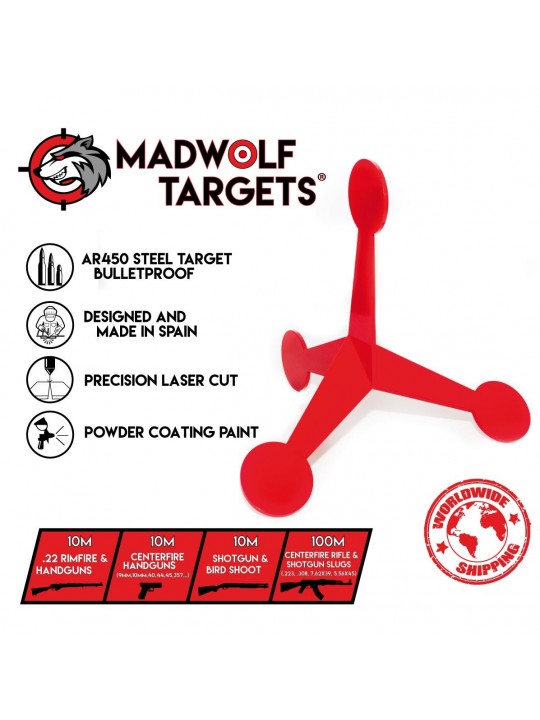 Steel Target JumpingFlip Target Madwolf Targets
