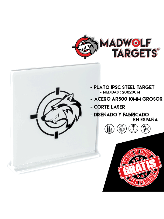Ipsc Plate Disco steel target blanco tiro metalico